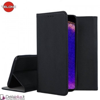 Telone atverčiamas dėklas - juodas (telefonams Oppo Find X5 Pro) Telone atverčiamas dėklas - juodas (telefonams Oppo Find X5 Pro)